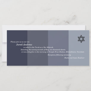 Tonal Grått Pub Mitzvah-inbjudan Inbjudningar
