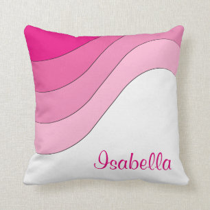 Tonalt vinka den rosa anpassningsbarpersonligen kudde