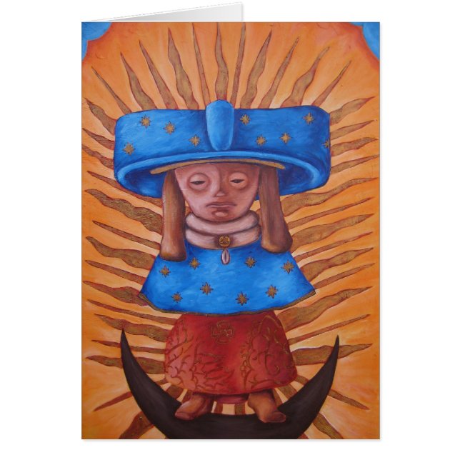 Tonantzin Teotihuacana Hälsningskort (Framsidan)