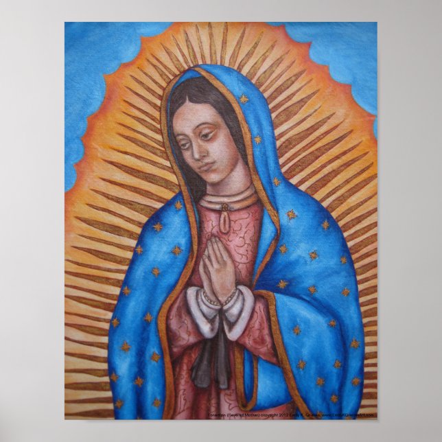 Tonantzin (Upplevererad Mor) poster 11 x 14 (Framsidan)