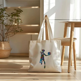 Tonårig basketspelare tygkasse