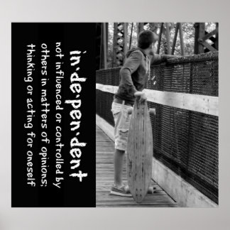 Tonåring Attityd i långbräde Poster