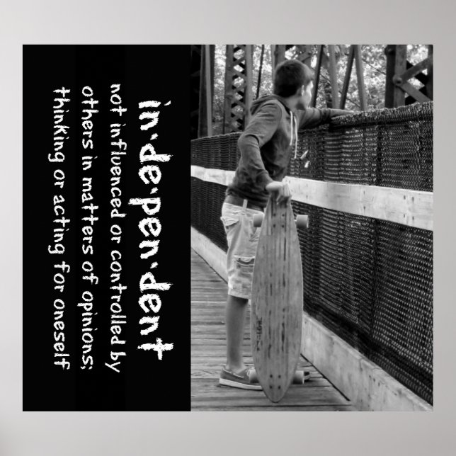 Tonåring Attityd i långbräde Poster (Framsidan)