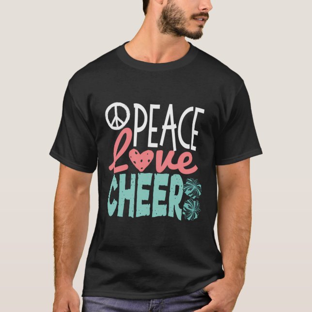 Tonåring av Kärlek Cheer Cute Cheermanager-gåvor T Shirt (Framsida)