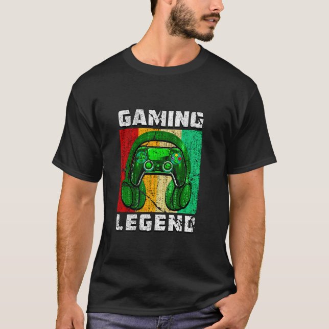 TONÅRING av PC-spel Legend Gift Son Brother Video  T Shirt (Framsida)