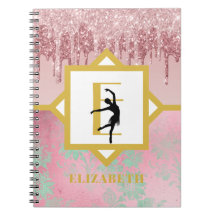 Tonåring Ballerina Dance Steps Journal-loggposter