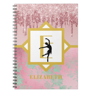 Tonåring Ballerina Dance Steps Journal-loggposter Anteckningsbok