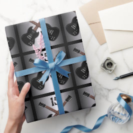 Tonåring Boys Electric Guitar Black Birthday Gift  Presentpapper