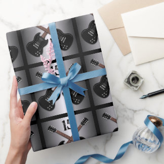 Tonåring Boys Electric Guitar Black Birthday Gift  Presentpapper