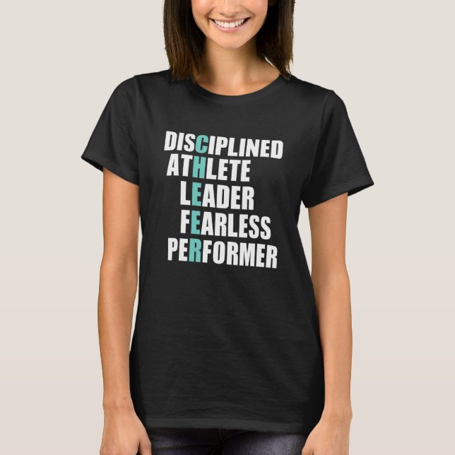 Tonåring Cheerleadi T Shirt (Framsida)