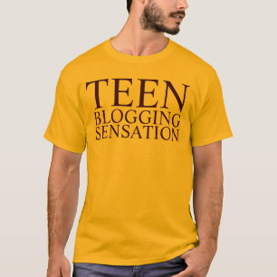tonåring den blogging förnimmelsen t shirt