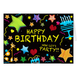 Tonåring den unga vuxen för grattis på hälsningskort