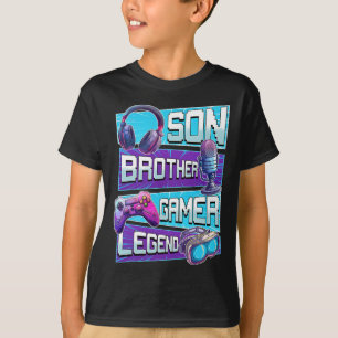 Tonåring direktuppspelning av videospel för pojkar t shirt