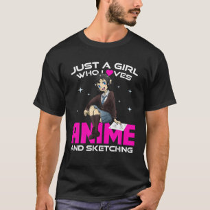 Tonåring flickdjur - bara en flicka som Kärlek Ani T Shirt