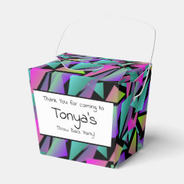 Tonåring Födelsedag 80-tal 90-tal Neon Geometrisk  Presentaskar
