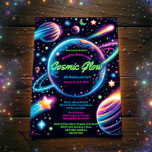Tonåring Födelsedagsfesten Kosmiskt ljusflöde