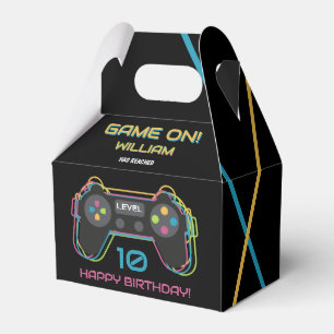 Tonåring Gaming Spelare Videospel Spelare Neon Föd Presentaskar