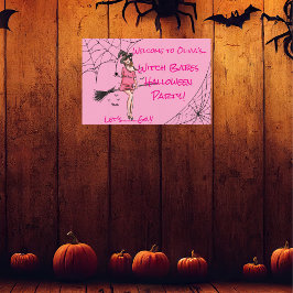 Tonåring Girl Witch Babes Halloween fest Poster