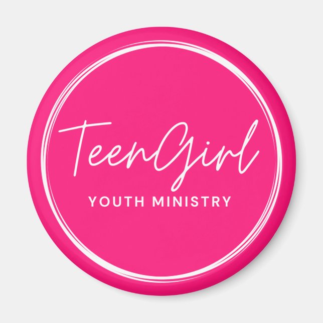 Tonåring Girl Youth Mission Magnet (Framsidan)