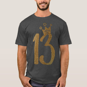 Tonåring Guld 13:e födelsedagen 13:e födelsedagen T Shirt