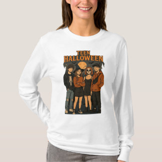 Tonåring Halloween Night Basic Långärmad T-Shirt