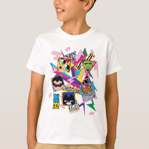Tonåring jättar går! Collage för   Retro T Shirt