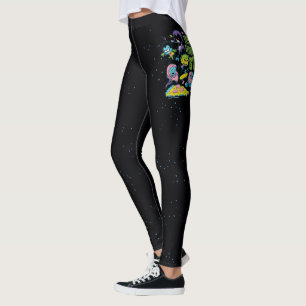 Tonåring jättar går! grafisk Gnarly 90-talPizza Leggings