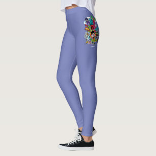 Tonåring jättar går! grafisk lagpil leggings