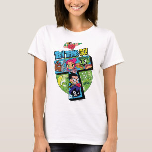 Tonåring jättar går! jättar står hög Collage Tee Shirt