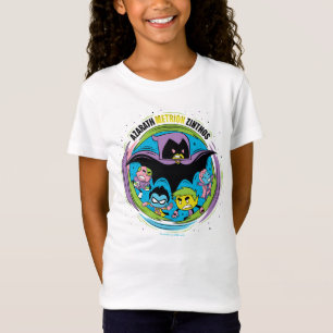 Tonåring jättar går! korpsvarta "Azarath Metr T Shirt