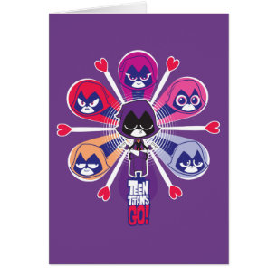 Tonåring jättar går! ravens Emoticlones Hälsningskort