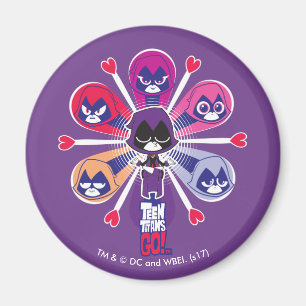 Tonåring jättar går! ravens Emoticlones Magnet