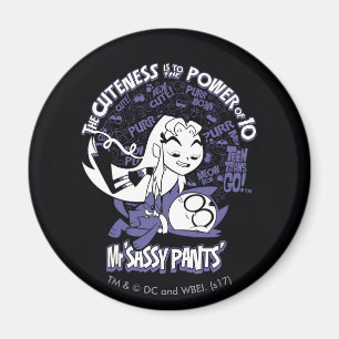 Tonåring jättar går! Starfire & Herr Sassy byxor Magnet
