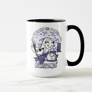 Tonåring jättar går! Starfire & Herr Sassy byxor Mugg