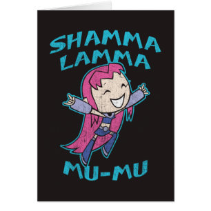 Tonåring jättar går! Starfire "Shamma Lamma Hälsningskort