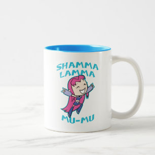 Tonåring jättar går! Starfire "Shamma Lamma Två-Tonad Mugg