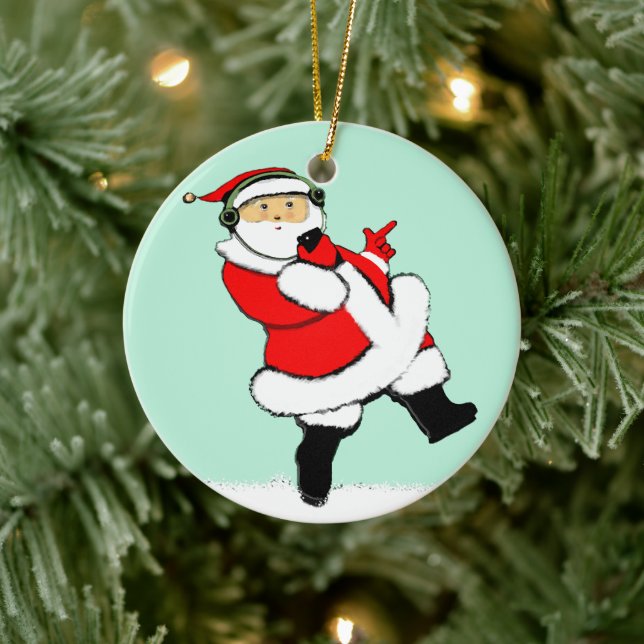 Tonåring musik julgransprydnad keramik (Träd)