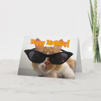 Tonåring på födelsedagen - Coola Katt Kort