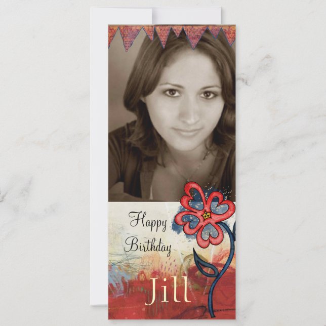 tonåring pojkfoto inbjudan (Framsida)