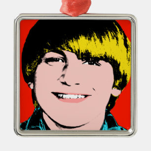Tonåring Pop Art-Anpassningsbar Kortnamn Ornament