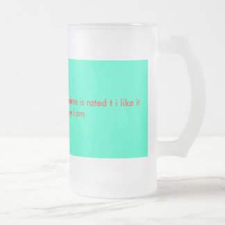 tonåring pre animemuggen frostat ölglas