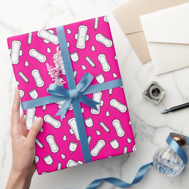 Tonåring Shock rosa av första periodmenstrering fö Presentpapper (Gifting)