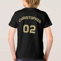 Tonåring Småbarn Boy Girl Namn Jersey Number Sport