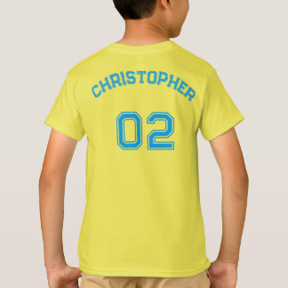 Tonåring Småbarn Boy Girl Sports Namn Jersey Numbe T Shirt