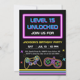 Tonåring Spelande Gamer Pojke Videospel Spelare Inbjudningar