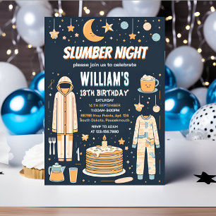 tonåring stjärnor Sleepover Slumber Party 13-årsda Inbjudningar