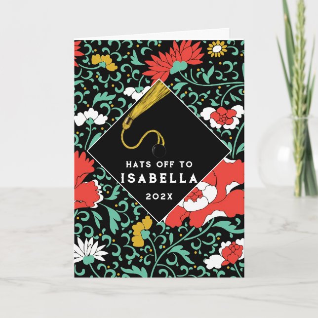 Tonåring Studenten-kort för flicka Kort (Framsida)