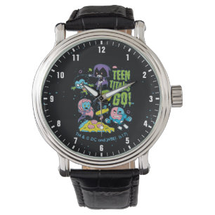Tonåring Titans gå!   Pizza Graphic för Gnarly  Armbandsur