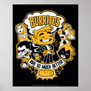 Tonåring Titans Go!   Beast Boy "Burritos are" Poster