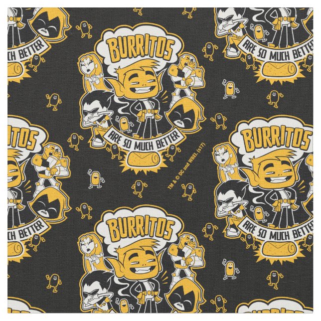 Tonåring Titans Go! | Beast Boy "Burritos are" Tyg (Närbild)